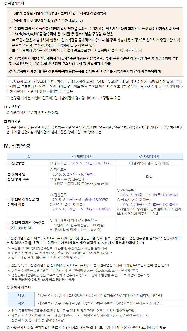 2015년도 디자인혁신역량강화사업 신규지원 시행계획 공고